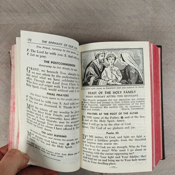 Vintage Saint Joseph Continuous Sunday Missal 1957 Treasury Of Prayers - Picture 5 of 8